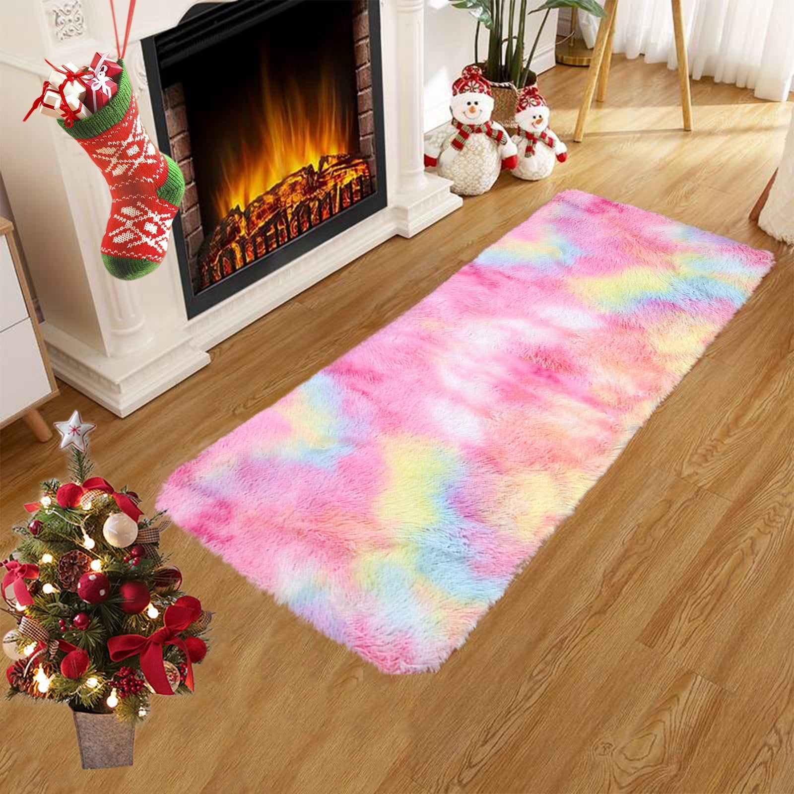 Soft Area Rug Fluffy Rugs for Living Room Bedroom Decor, Runner Rug for