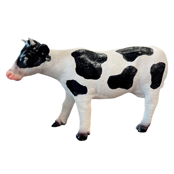 Soft Ark Replicas - Cow from Deluxebase. Large Realistic Animal Figurines, Soft Eco-Friendly Kids Toys, Jumbo Farm Animal Toy for Imaginative Play.