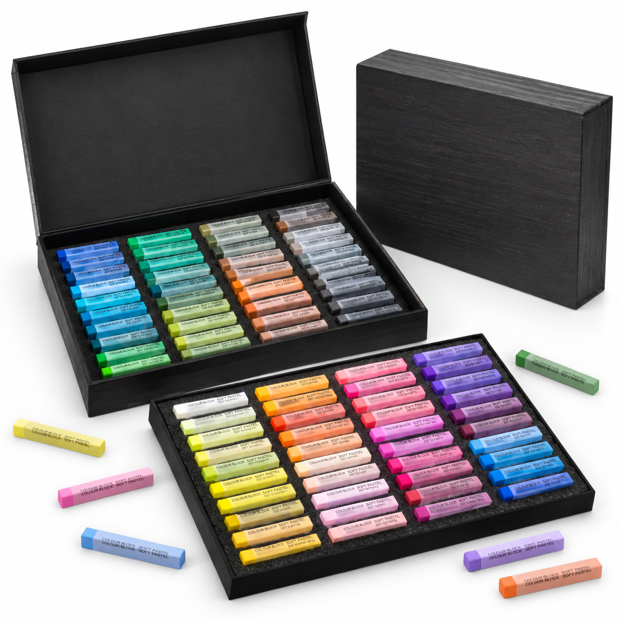 Soft Art Pastels, 80 Count (Pack of 1), Square Chalk Set in Sturdy ...