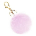 thumbnail image 1 of Soft Artificial Rabbit Fur Keychain Plush Ball Key Ring Cute Pom Pom Bag Charm for Women Girls,pink, 1 of 4