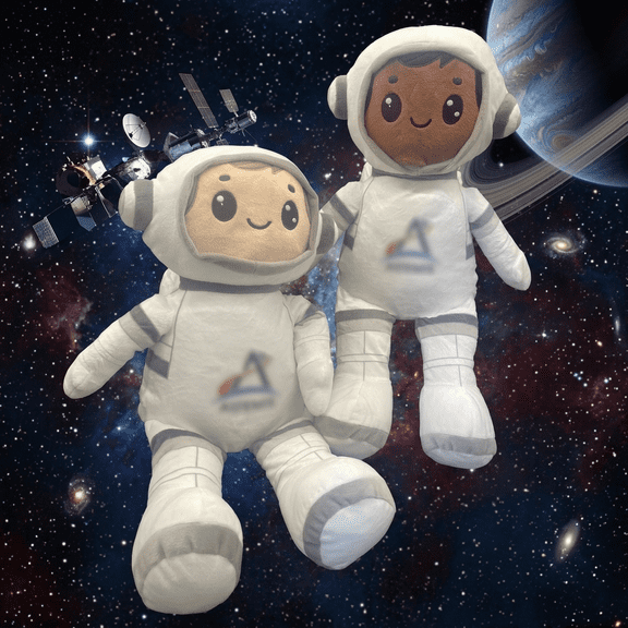 Soft Astronaut Plush Outer Space Plushie Toys, Cuddly Artimis Astronaut Stuffed Animal for Space-Themed Room Decor