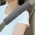 thumbnail image 1 of Soft Auto Seat Belt Cover Seatbelt Shoulder Pad 2 PCS for a More Comfortable Driving Compatible with All Cars and Backpack Black, 1 of 6