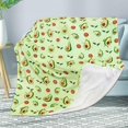 thumbnail image 1 of Soft Avocado Blanket for Kids Couch Room Kawaii Flannel Throw Decor Girls 40''''x50'''', 1 of 5