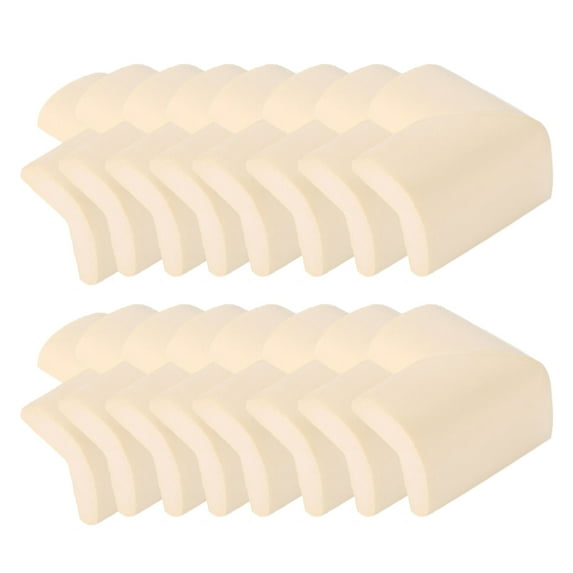 Soft Babies Proofing Corner Guards & Edge Protectors - Pre-Taped Table Corner Protector, Child Safety Furniture Bumper, Sharp Corner Cushions, 16 Pack, Off-white