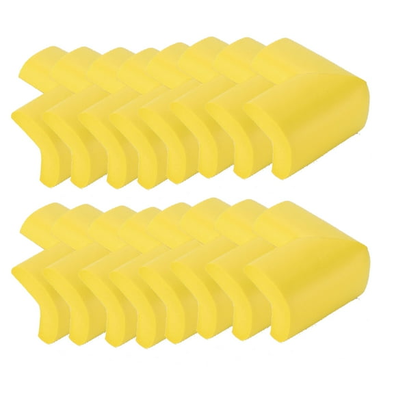Soft Babies Proofing Corner Guards & Edge Protectors - Pre-Taped Table Corner Protector, Child Safety Furniture Bumper, Sharp Corner Cushions, 16 Pack, Yellow