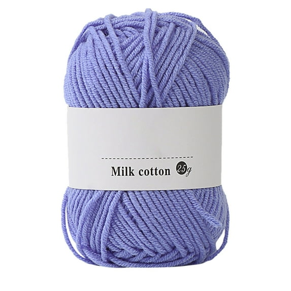 Soft Baby Cotton Wool Yarn, Colorful Hand Knitting 25g Crochet Yarn for Crafts, Smooth and Gentle Yarn for Baby Projects