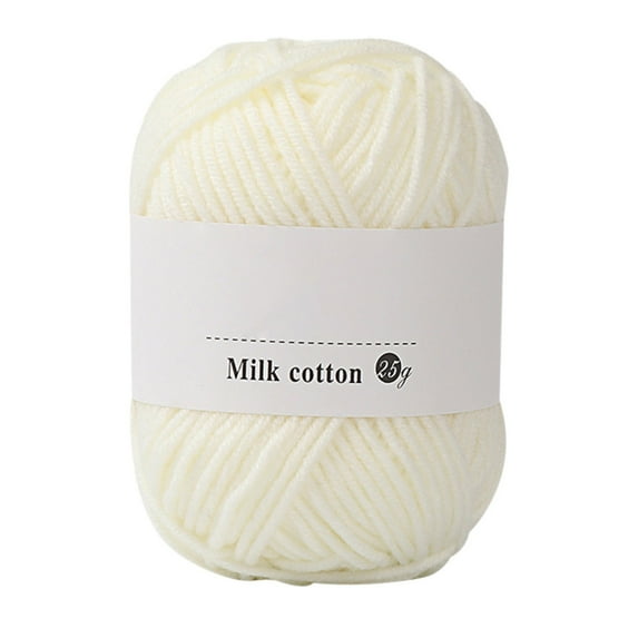 Soft Baby Cotton Wool Yarn, Colorful Hand Knitting 25g Crochet Yarn for Crafts, Smooth and Gentle Yarn for Baby Projects