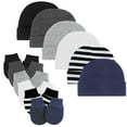 Soft Baby Hats and Mittens Knit Newborn Beany for Boys Newborn Toddler