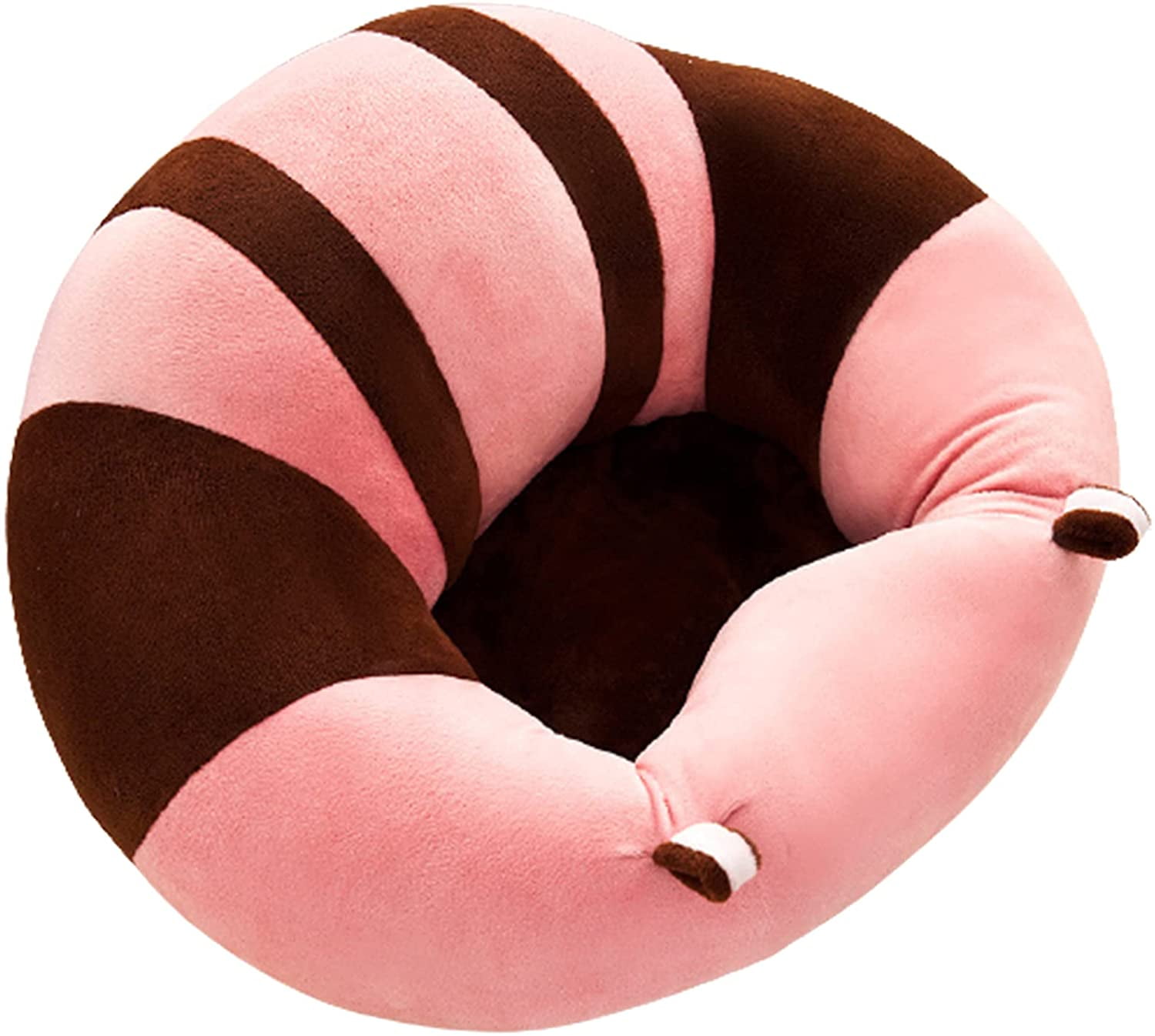 Soft Baby Sofa Infant Support Seat Animal Shaped Baby Learning Sitting Chair for Babies Soft Plush Floor Seats Keep Sitting Posture Comfortable Infant Sitting Chair (pink)