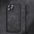 thumbnail image 1 of Soft Back Case for iPhone 14 Pro Max,Allytech Slim PU Leather Shockproof Rubber with Tempered Glass Camera Lens Protector Cover for iPhone 14 Pro Max,Black, 1 of 5