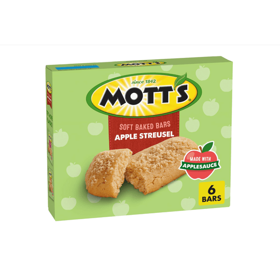 Soft Baked Bars, Apple Streusel, Made with Applesauce, 6 Ct, 5.76 oz