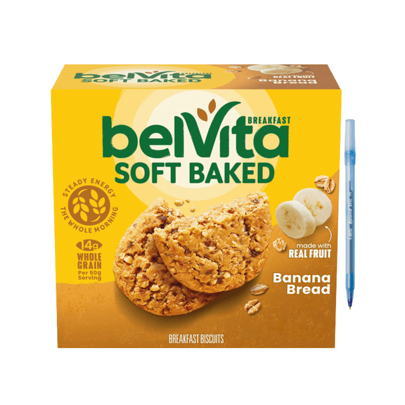 Soft Baked Breakfast Biscuits, Banana Bread, 5 Count, 8.8 oz