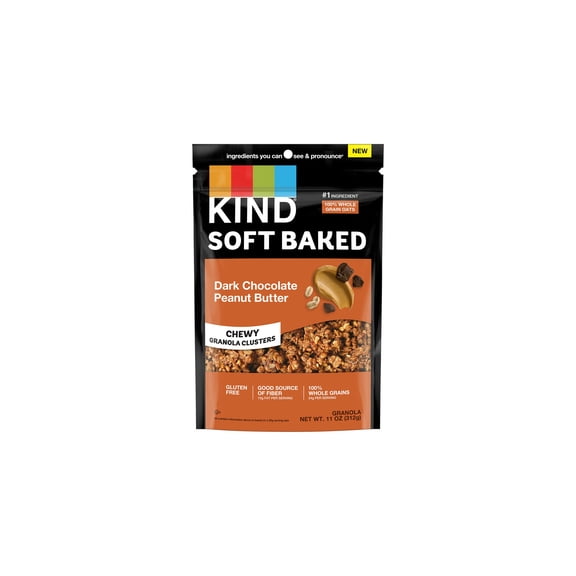 Soft Baked Granola, Peanut Butter Dark Chocolate 11 oz (Pack of 24)