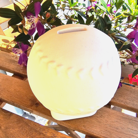Soft Ball Coin Bank 5" IN STOCK Ceramic Bisque Ready To Paint Pottery