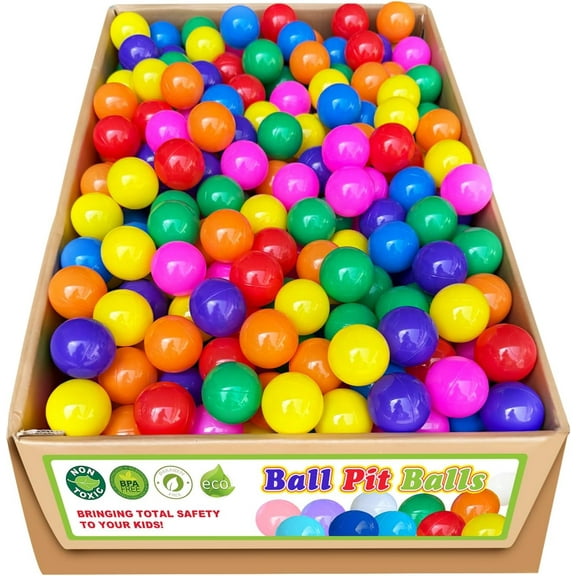 Soft Ball Pit Balls 200/500 Count Plastic Play Pit Balls for Pet Dogs Ball Pits,BPA Free Pool Balls for Toddles Playhouse Party (2.2")