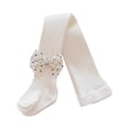 thumbnail image 1 of Soft Ballet Tights for Girls Dance Tights for Kids, Children Pantyhose White 1-2 Years, 1 of 3