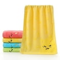 thumbnail image 1 of Soft Bamboo Fiber Towel Kids Cartoon Washcloths Cute Cat Musical Note Towel Absorbent Towels for Bathroom Hotel Spa Kitchen, 1 of 7