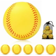 6 Pack Foam Baseballs Training Balls, Choose Baseballs for Safe Throwing, Hitting & Pitching Training for All Skill Levels, Improve Mechanics, Indoor or Outdoor Play, Baseballs for Kids