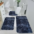 thumbnail image 1 of Mixed Color Bath Mats 3 Set Winter Bathroom Rugs For 3 Pcs Toilet Mats Soft Water Absorption Non Slip Thick Washable Easy To Dry Dark, 1 of 6