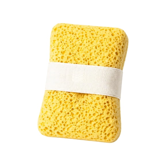 Soft Bath Sponge With Soap Pocket Double Body Scrubber | Rich Foam Gentle Exfoliation Secure Hand Strap Bar Pouch Reusable Design Travel Gym Use