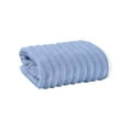 thumbnail image 1 of Soft Bath Towels, Microfiber Ribbed Bath Towels for Bathroom, Home, Hotel, Spa, Beach, Pool, Gym, Blue, 1 of 7