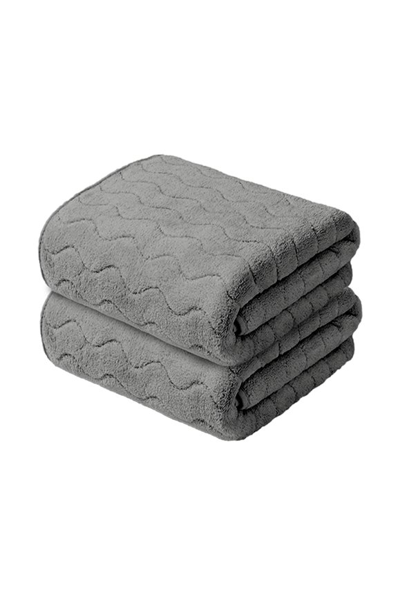 Soft Bath Towels Pack Of 2, Microfiber Bath Towel Set, Ultra Soft, Super Absorbent, Fast Drying, Use for Home Use and Skin-Friendly Gray