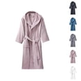thumbnail image 1 of Soft Bathrobe For And Long Kimono Robe With Hood Absorbent Cloth Sleepwear Loungewear For Spa And Home Comfort, 1 of 5