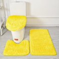 thumbnail image 1 of Soft Bathroom Carpet 3 Piece Bathroom Rugs and Mats Sets Non-Slip Mat Set Toilet Mat Set Bath Mats Set, 1 of 6