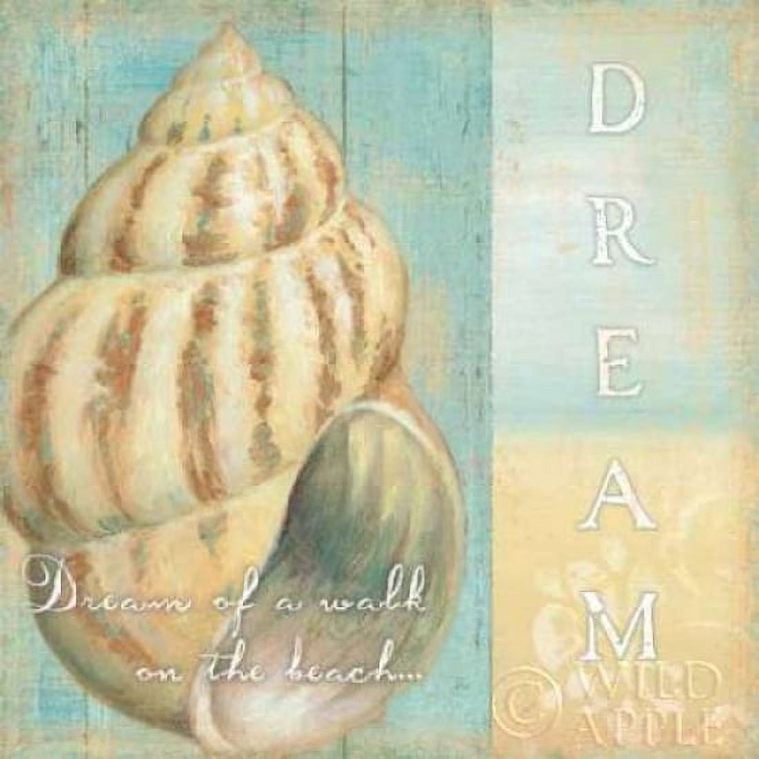 Soft Beach Quote I Canvas Art - Daphne Brissonnet (24 x 24)