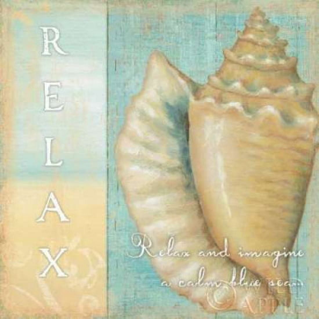Soft Beach Quote II Canvas Art - Daphne Brissonnet (24 x 24)