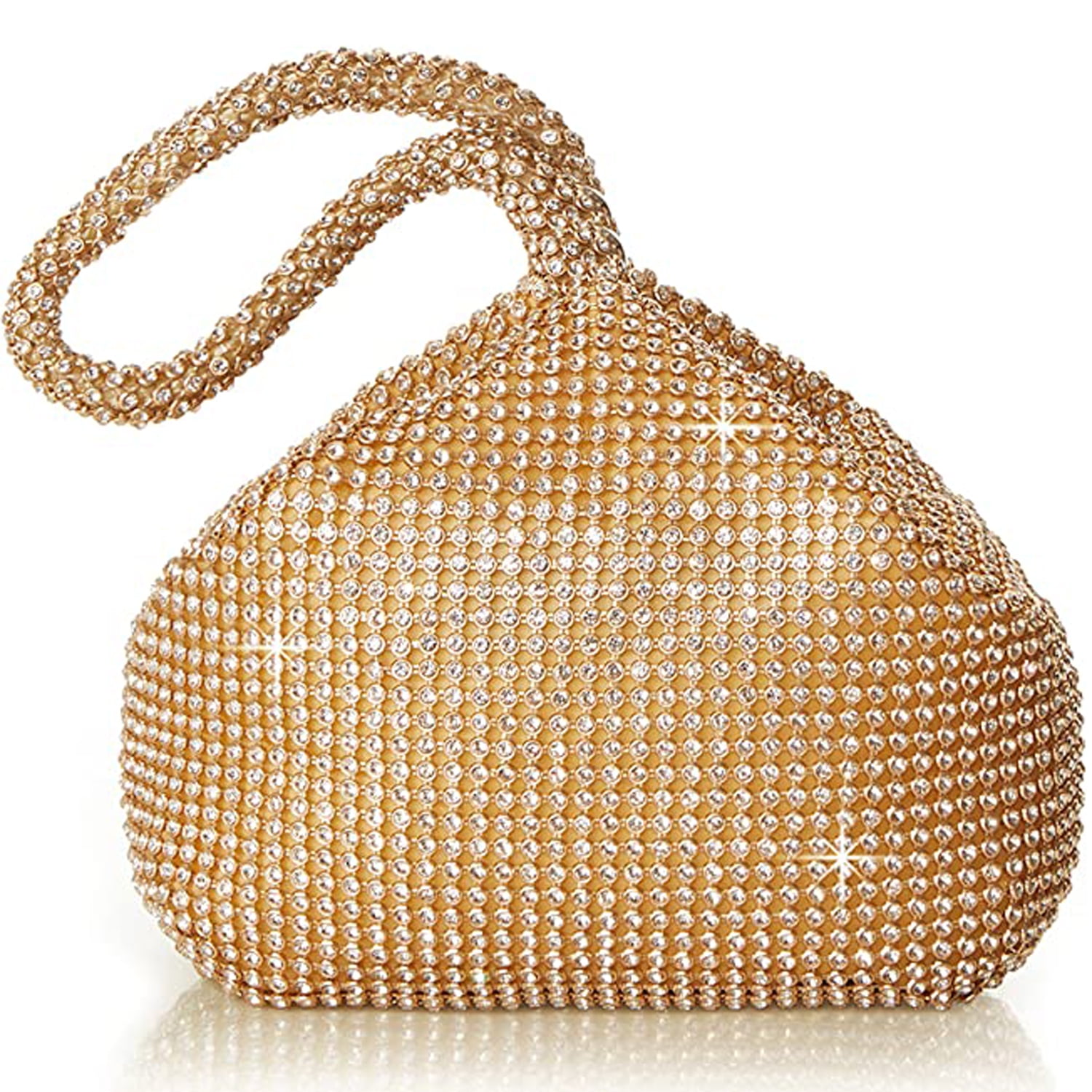 Soft Beaded Women Evening Bags Cover Open Style Lady Wedding Bridalmaid  Handbags Purse For New Year Gift Clutch(Gold) 