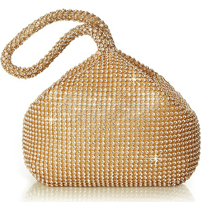Soft Beaded Women Evening Bags Cover Open Style Lady Wedding Bridalmaid  Handbags Purse For New Year Gift Clutch(Gold)