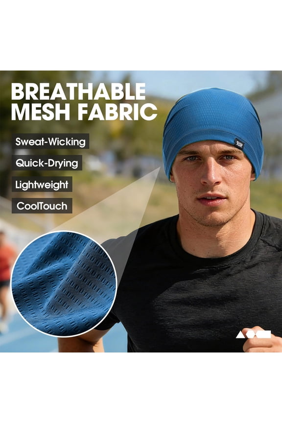 Soft Beanie for Men Women Solid Color Breathable Mesh Skully Hat Running Gym Cap Outdoor Sunshade Sweat Absorbing Hat Sun Hat Sports Black Beanie Cap