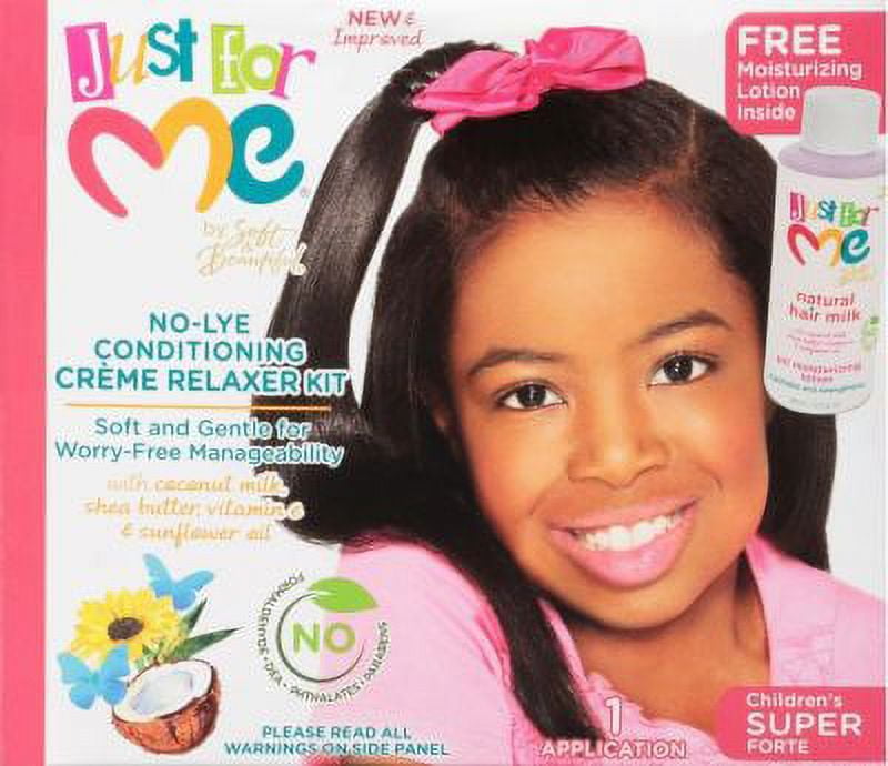 JUST FOR ME No-Lye Conditioning Creme Relaxer Kit [Super]