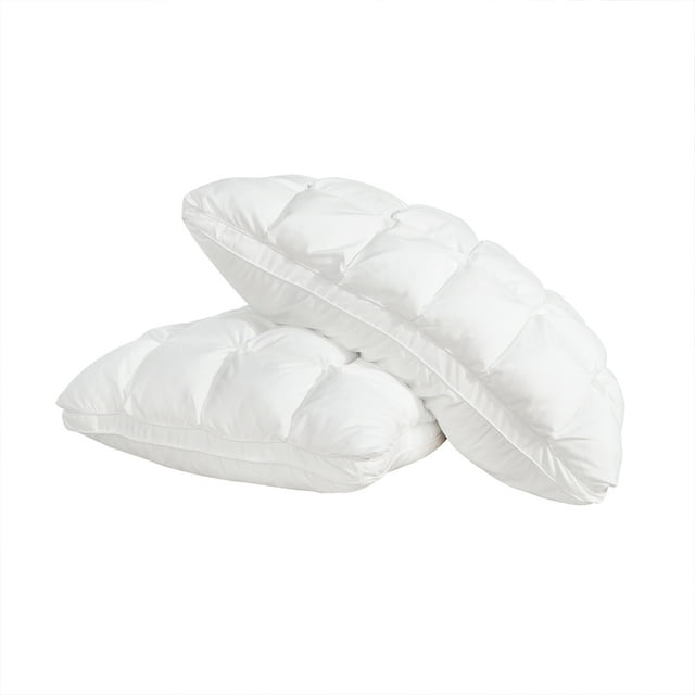 "Walmart Hypoallergenic Comfort Bed Pillows Set of 2, Thick Support for