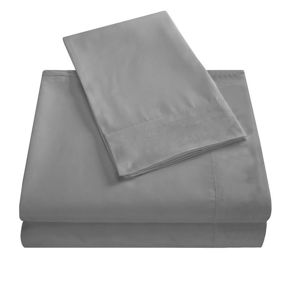 Soft Bed Sheets Set Bedspread Deep Pocket High Quality Bedding Set Dark Grey King Size 4Pcs