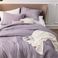 thumbnail image 1 of Soft Bedding for All Seasons 26 - Purple - 3 Piece - California King, 1 of 5