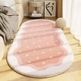 thumbnail image 1 of Soft Bedroom Rugs Rugs For Bedroom Rugs For Bedroom Oval Rugs Room Small Carpet Living Room Runner Rug Non Slip Modern Home Decor(pink,15*23in), 1 of 4