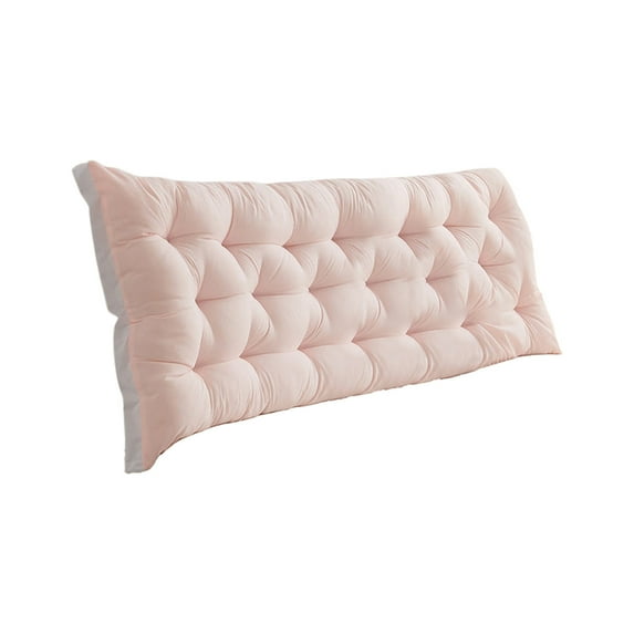 Soft Bedside Cushion - Comfortable Backrest for Bed Sofa Tatami - Polyester Support Pillow 60x50cm in Multiple Colors Yellow Gray Pink Blue White Dark Gray