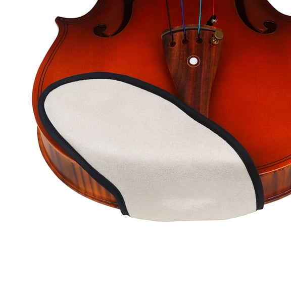 Soft Beige Suede Violin Shoulder Pad Cushion Removable and Washable for Comfortable Support