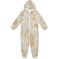 thumbnail image 1 of Soft Big Kids Onesie Pajamas Cozy Loose-Fit Jumpsuits for kids with Pockets for Christmas Lounge & Play Capybara Pattern, 1 of 8