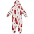 thumbnail image 1 of Soft Big Kids Onesie Pajamas Cozy Loose-Fit Jumpsuits for kids with Pockets for Christmas Lounge & Play Christmas Socks and Gloves Pattern, 1 of 8