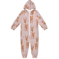 thumbnail image 1 of Soft Big Kids Onesie Pajamas Cozy Loose-Fit Jumpsuits for kids with Pockets for Christmas Lounge & Play Cute Deer Pattern, 1 of 8