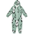 thumbnail image 1 of Soft Big Kids Onesie Pajamas Cozy Loose-Fit Jumpsuits for kids with Pockets for Christmas Lounge & Play Cute Pandas, 1 of 8