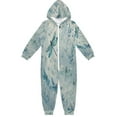 thumbnail image 1 of Soft Big Kids Onesie Pajamas Cozy Loose-Fit Jumpsuits for kids with Pockets for Christmas Lounge & Play Delicate Dragonflies Pattern, 1 of 8