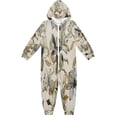 thumbnail image 1 of Soft Big Kids Onesie Pajamas Cozy Loose-Fit Jumpsuits for kids with Pockets for Christmas Lounge & Play Lily Motifs Pattern, 1 of 8