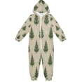 thumbnail image 1 of Soft Big Kids Onesie Pajamas Cozy Loose-Fit Jumpsuits for kids with Pockets for Christmas Lounge & Play Motifs Christmas Tree Pattern, 1 of 8