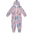 thumbnail image 1 of Soft Big Kids Onesie Pajamas Cozy Loose-Fit Jumpsuits for kids with Pockets for Christmas Lounge & Play Seashells and Bows, 1 of 8