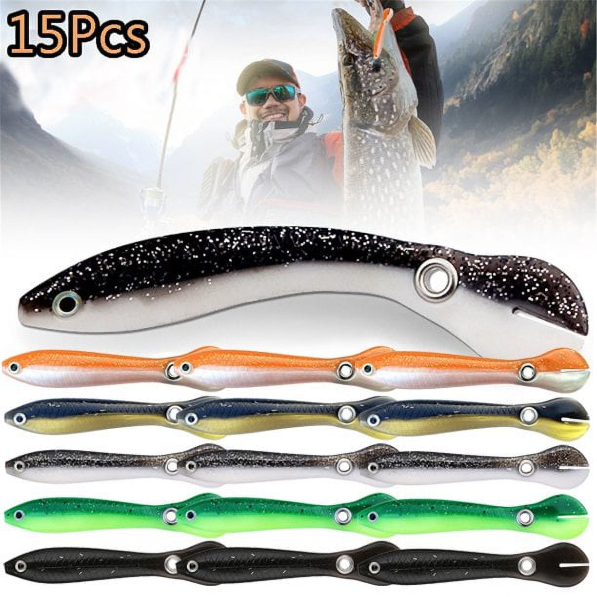 Soft Bionic Fishing Lure,Bionic Fishing Lure for Saltwater & Freshwater, Creative Realistic, Size: 10 cm / 3.93 Inches, Brown