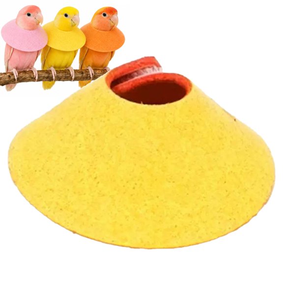 Soft Bird Collar,Pet Parrot Anti-bite Elizabethan Collars,Anti-Grab Plucking Wound Healing Safety Elizabethan Collar,Practical Pet Scratch Licking Product,Ideal Parrot Ferret Mice